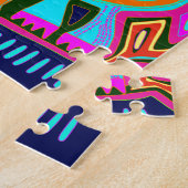 Puzzle Parrot d'art populaire tropical (Côté)