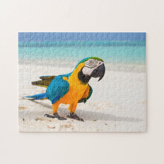 Puzzle Parrot de plage (Horizontal)