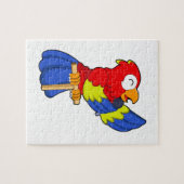 Puzzle Parrot en chanteur avec microphone (Horizontal)