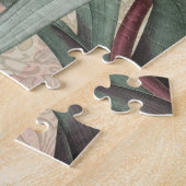 Puzzle Parrot Jaune Tropical Antique Fleur (Côté)