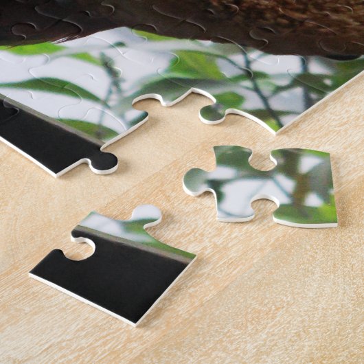 Puzzle Parrot Macaw Scarlet Manger Toast (Côté)