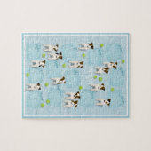 Puzzle Parson Jack Russell Terriers calendrier bleu 2020 (Horizontal)