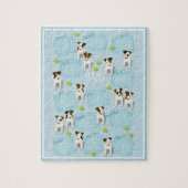 Puzzle Parson Jack Russell Terriers calendrier bleu 2020 (Vertical)