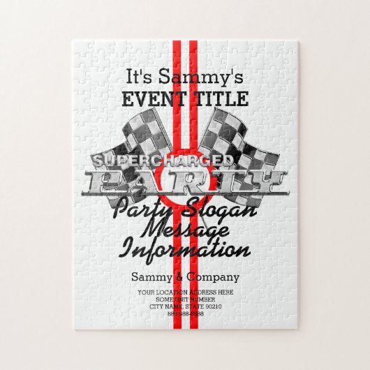 Puzzle Partie de performance surchargée personnalisée (Vertical)