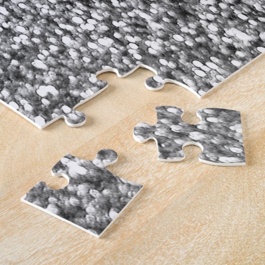 Puzzle Parties scintillant argent (Côté)