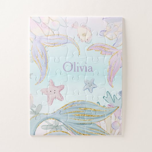 Puzzle Parties scintillant d'aquarelle Les traînées de si (Vertical)