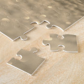 Puzzle Parties scintillant d'or heureux 15e anniversaire (Côté)