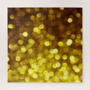 Puzzle Parties scintillant d'or : texture festive de Noël