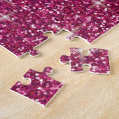 Puzzle Parties scintillant irisée rose (Côté)