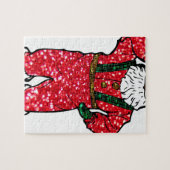 Puzzle parties scintillant noir santa claus (Horizontal)