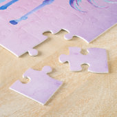 Puzzle Parties scintillant Ombre Unicorn violet bleu rose (Côté)