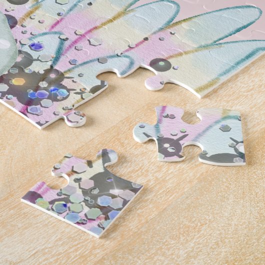 Puzzle Parties scintillant Pastel personnalisée "Be a Mer (Côté)