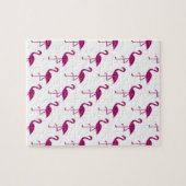 Puzzle Parties scintillant rose brillant motif (Horizontal)