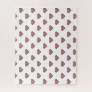 Puzzle Parties scintillant Rose Gold Coeurs Arrière - pla