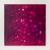 Puzzle Parties scintillant rose rouge : Bokeh Abstrait (Horizontal)