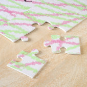 Puzzle Parties scintillant simple rouge vert ajouter votr (Côté)