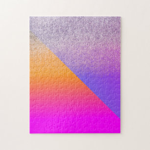 Puzzle Parties scintillant triangle géométrique à deux to