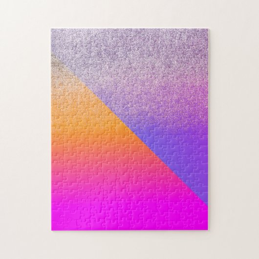 Puzzle Parties scintillant triangle géométrique à deux to (Vertical)