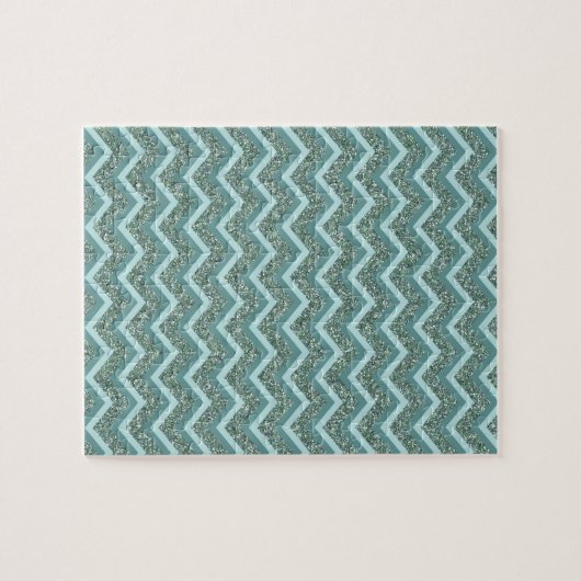 Puzzle Parties scintillant turquoise (Horizontal)