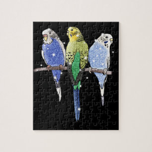 Puzzle Parties scintillantes de perruche de perruche