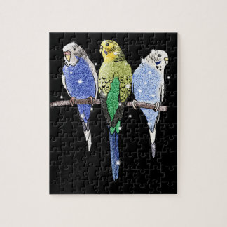 Puzzle Parties scintillantes de perruche de perruche