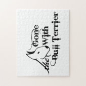 Puzzle Partis avec les amoureux de les chiens du BULL TER (Vertical)