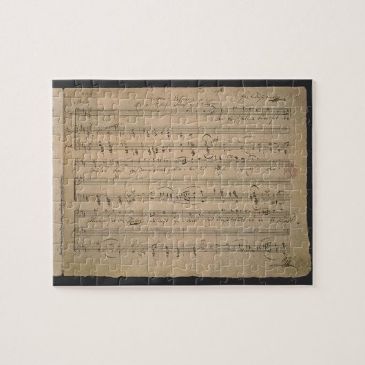 Puzzle Partition antique, Chanson du vieil homme, 1822 (Horizontal)