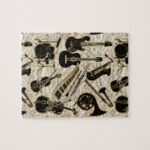 Puzzle Partition et instruments Black/Gold ID481 (Horizontal)