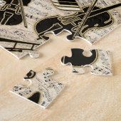 Puzzle Partition et instruments Black/Gold ID481 (Côté)
