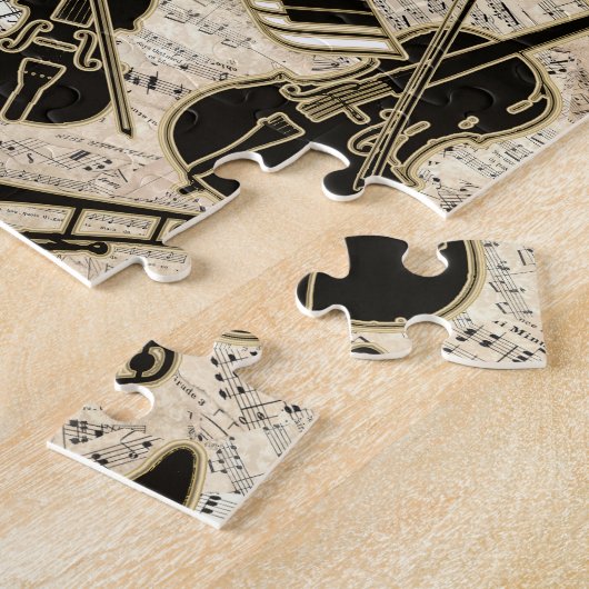 Puzzle Partition et instruments Black/Gold ID481 (Côté)