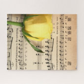 Puzzle Partition Rose jaune (Horizontal)