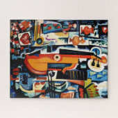 Puzzle Parto de Viola Bom Menage, Cubisme, (Horizontal)