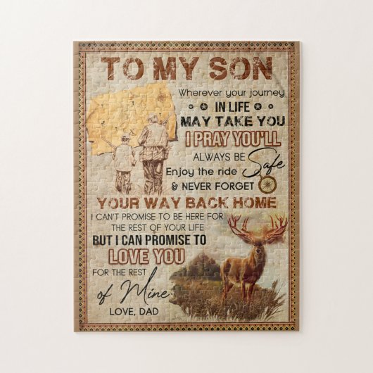 Puzzle Partout Où Votre Voyage Dans La Vie - Père De Cerf (Vertical)