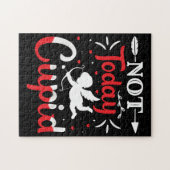 Puzzle Pas aujourd'hui Cupidé Drôle Saint Valentin (Horizontal)