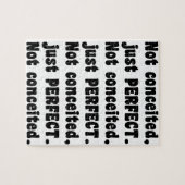 Puzzle Pas Concédé, Juste Parfait (Horizontal)