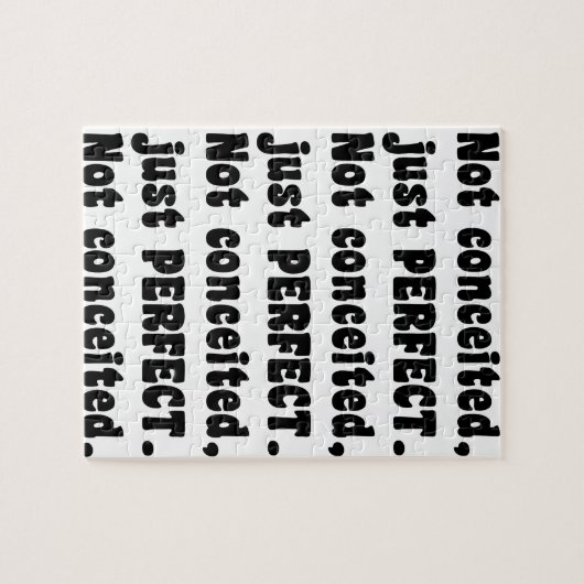 Puzzle Pas Concédé, Juste Parfait (Horizontal)