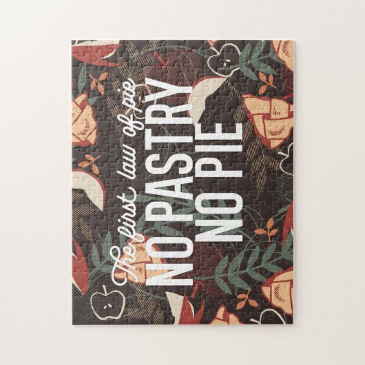 Puzzle Pas de pâtisserie Pas de devis à tarte (Vertical)