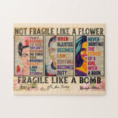 Puzzle Pas fragile comme une fleur (Horizontal)