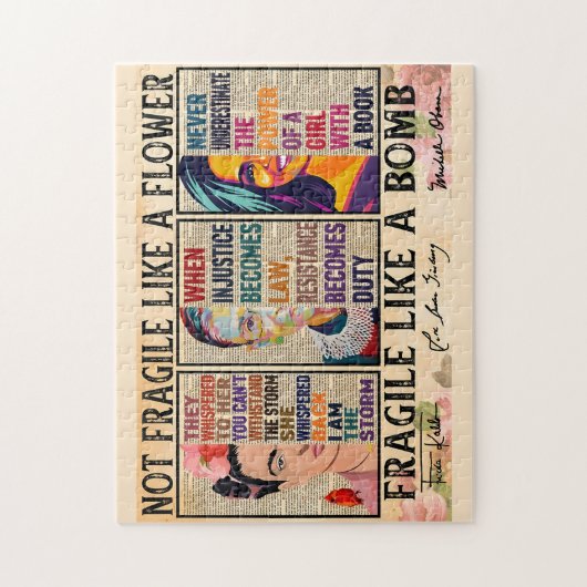 Puzzle Pas fragile comme une fleur (Vertical)