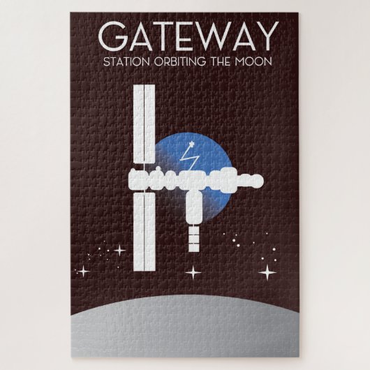 Puzzle Passerelle - Station en orbite autour de la lune (Vertical)