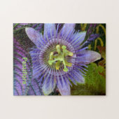 Puzzle Passiflora violette et Bouclier persan Botanique (Horizontal)
