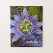 Puzzle Passiflora violette et Bouclier persan Botanique (Vertical)
