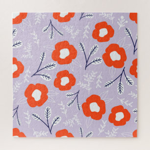 Puzzle Pastel Botanique Rose : Motif Floral