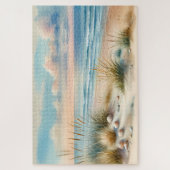 Puzzle Pastel Coastal Dunes Watercolor (Vertical)