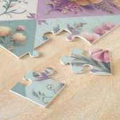 Puzzle Pastel coloré Jacquard Pâques/Printemps (Côté)