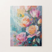 Puzzle Pastel Floral Moderne Impressionniste Peinture (Vertical)