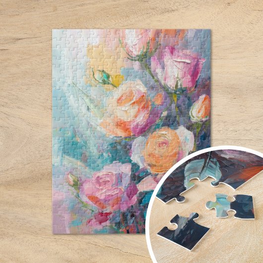 Puzzle Pastel Floral Moderne Impressionniste Peinture
