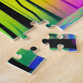 Puzzle Pastel Forêt enchantée jaune et rose (Côté)