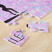 Puzzle pastel GYMNASTICS avec nom personnalisé (Côté)