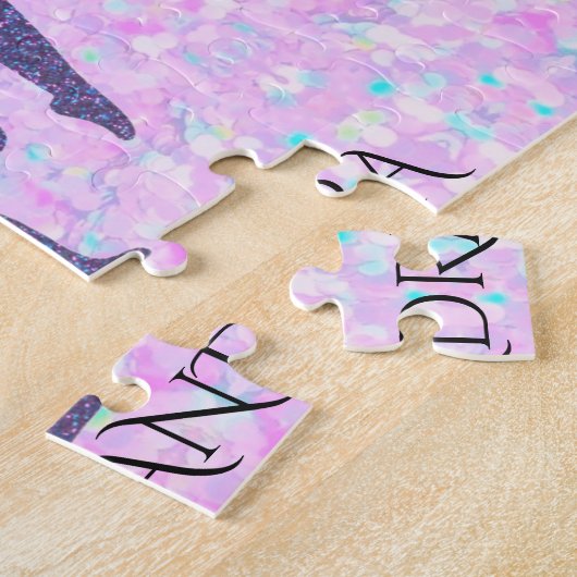 Puzzle pastel GYMNASTICS avec nom personnalisé (Côté)
